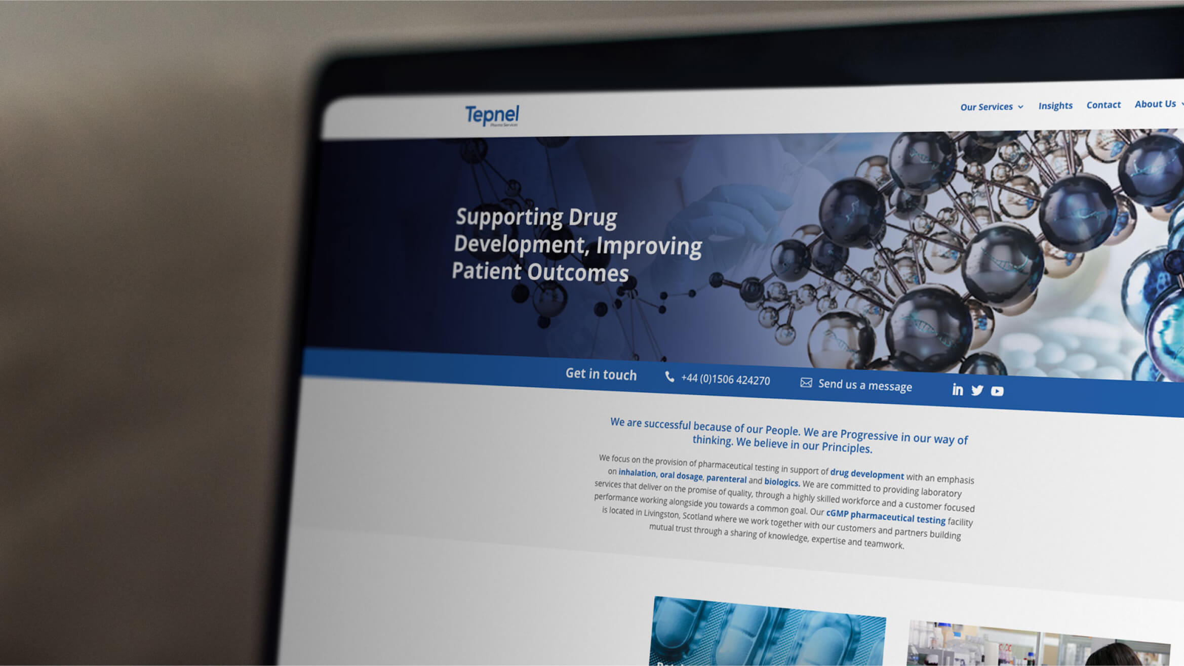 Tepnel website brand strategy