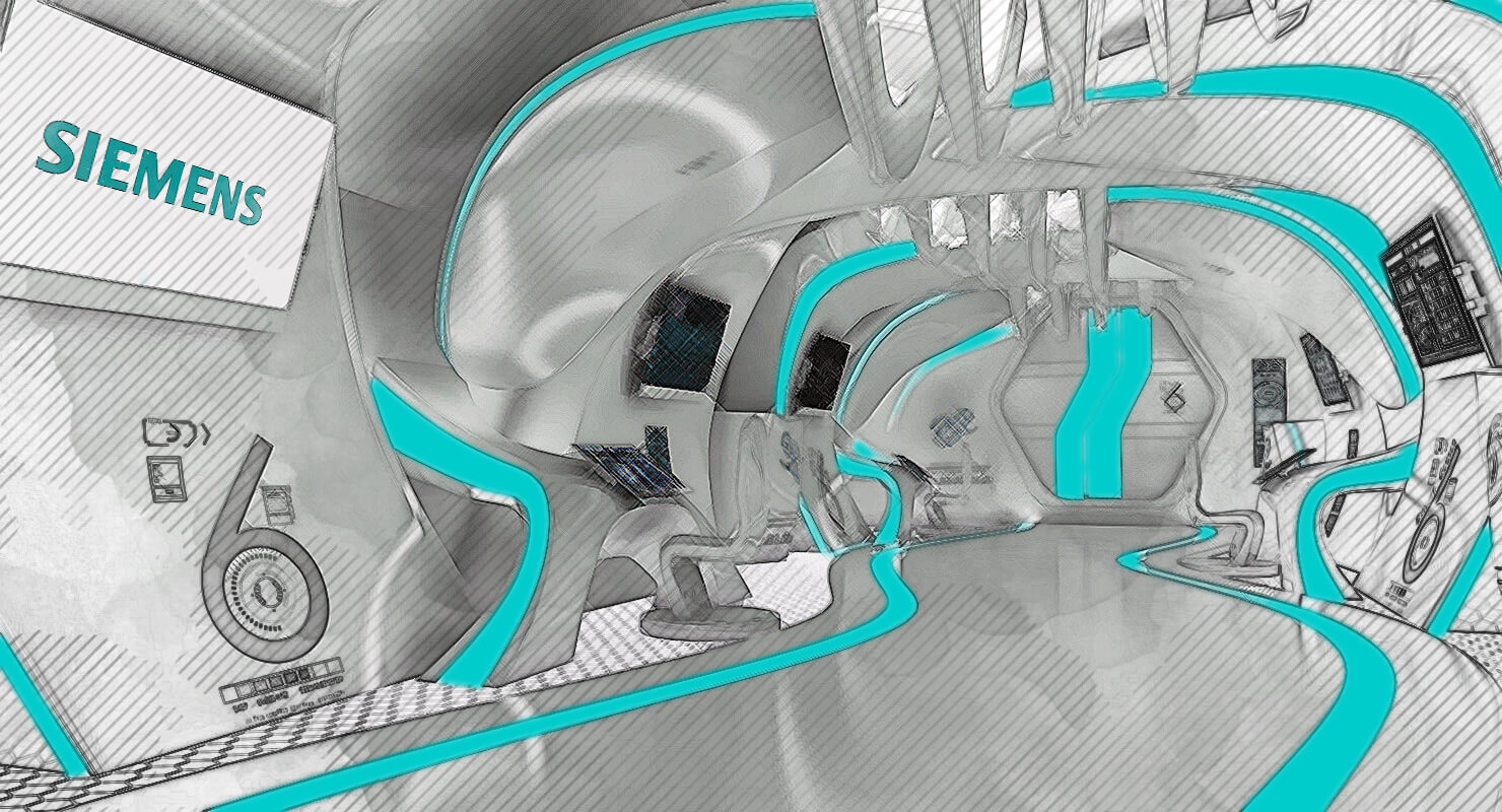 Corridor of Siemens infinity starship