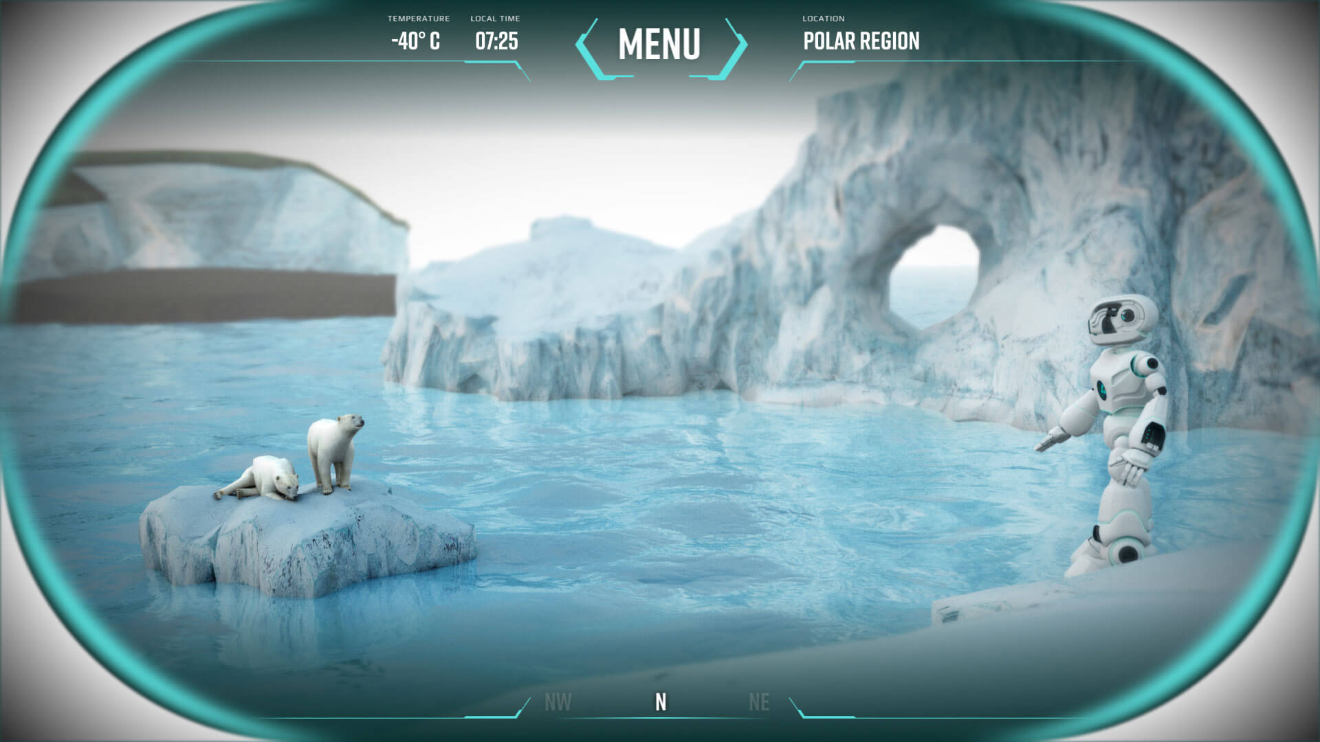 Polar scene from the Siemens Decarbonisation game