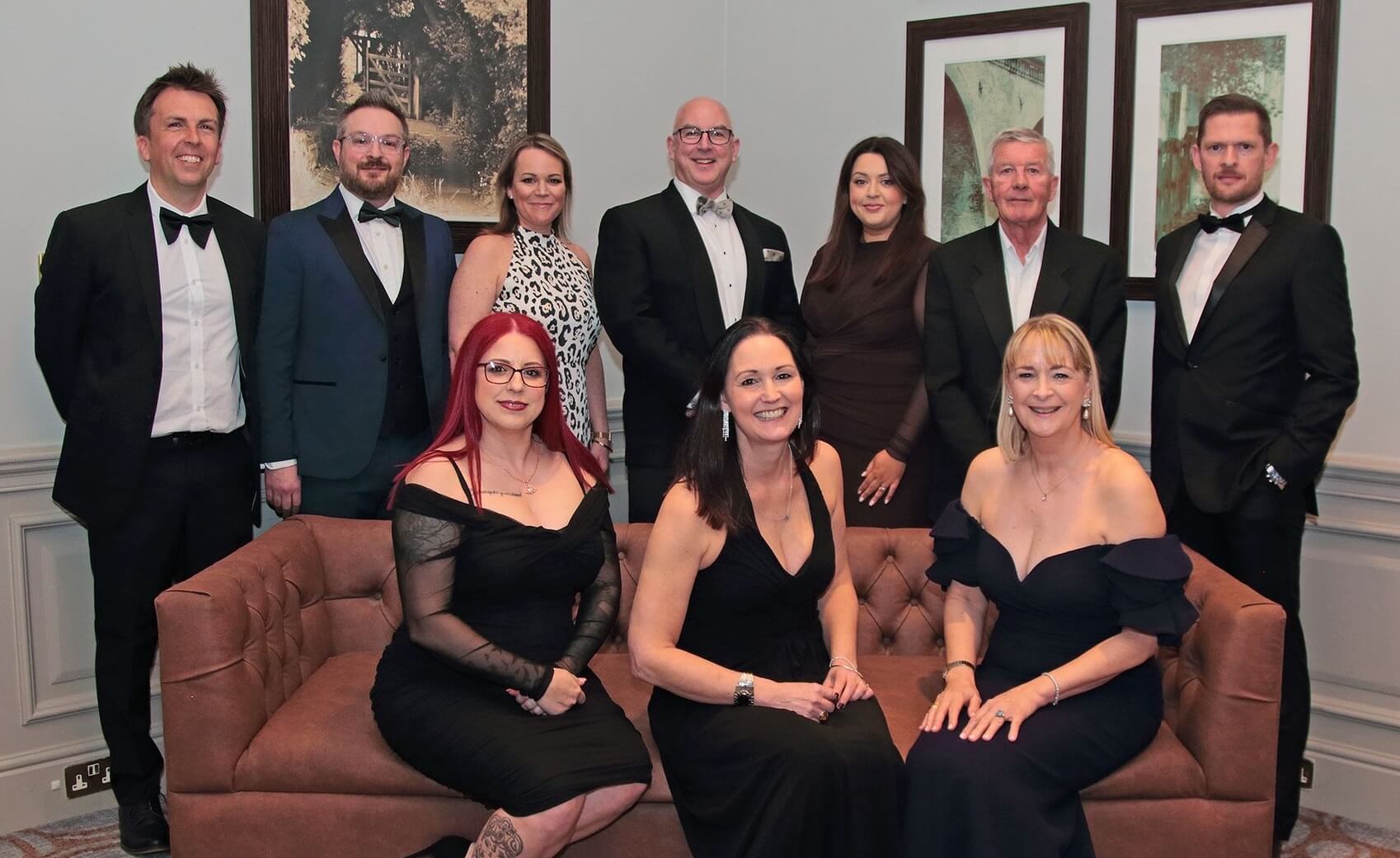 The TMC team posing for a picture at the chamber awards in 2025