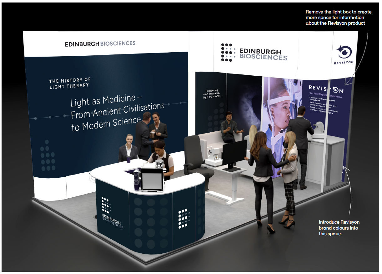 edinburgh biosciences event stand
