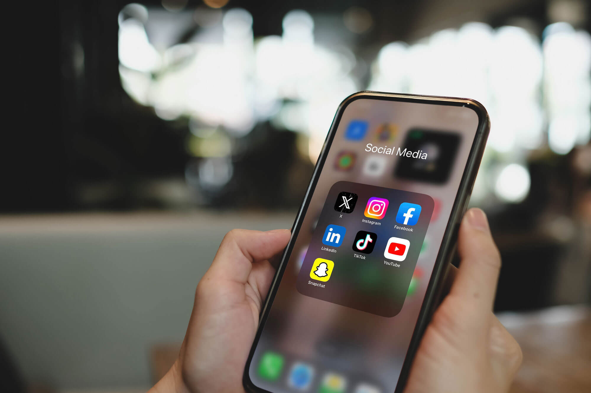 social media apps on phone