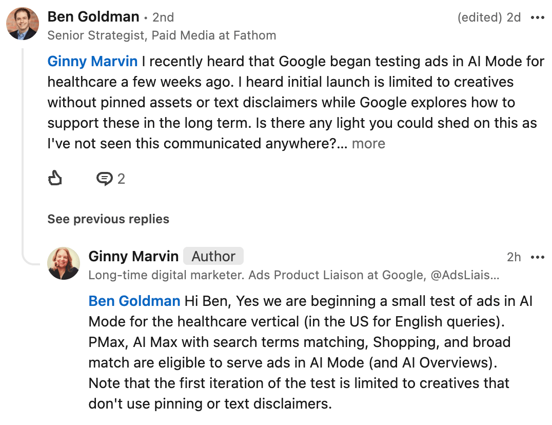 linkedin healthcare ads